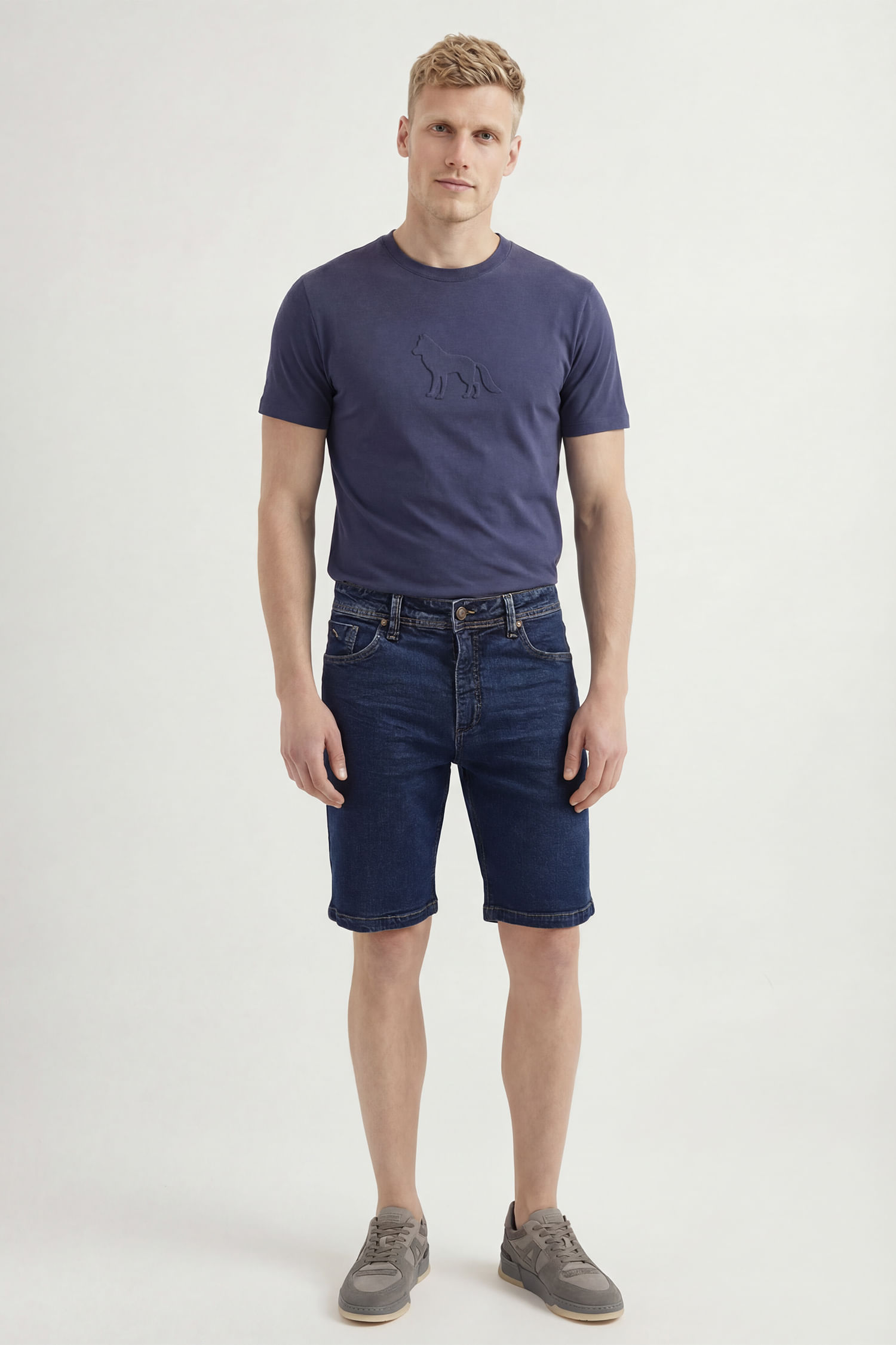 Bermuda Jeans Casual Masculina Acostamento