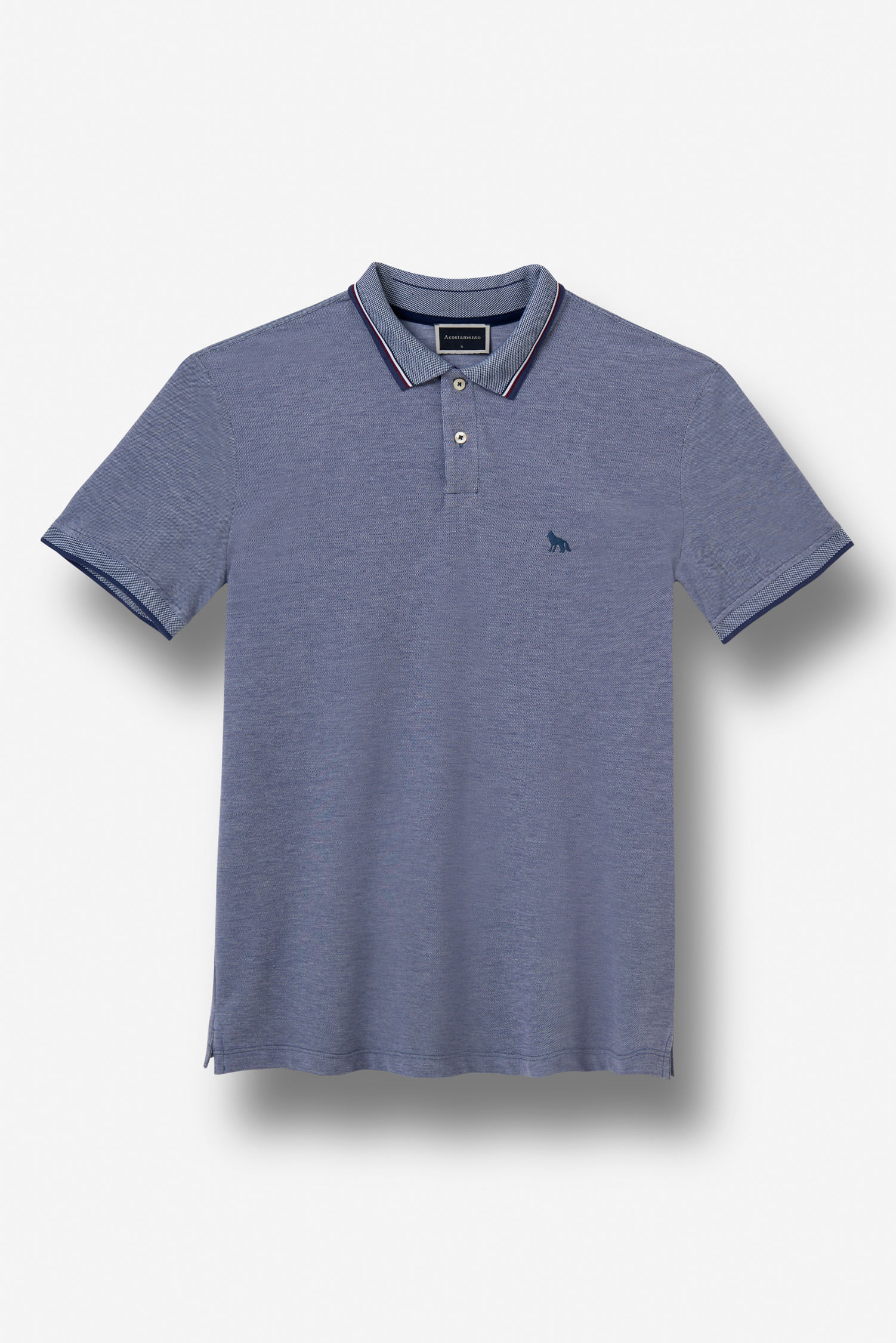 Polo Bordada Piquet Masculina Acostamento