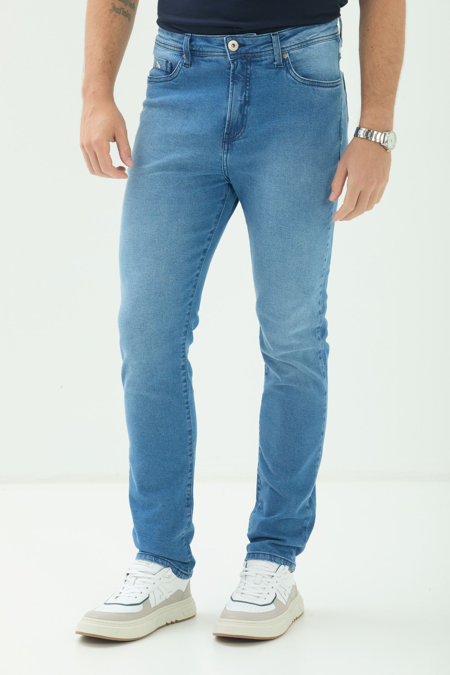 Calça Jeans Skinny Masculina Acostamento