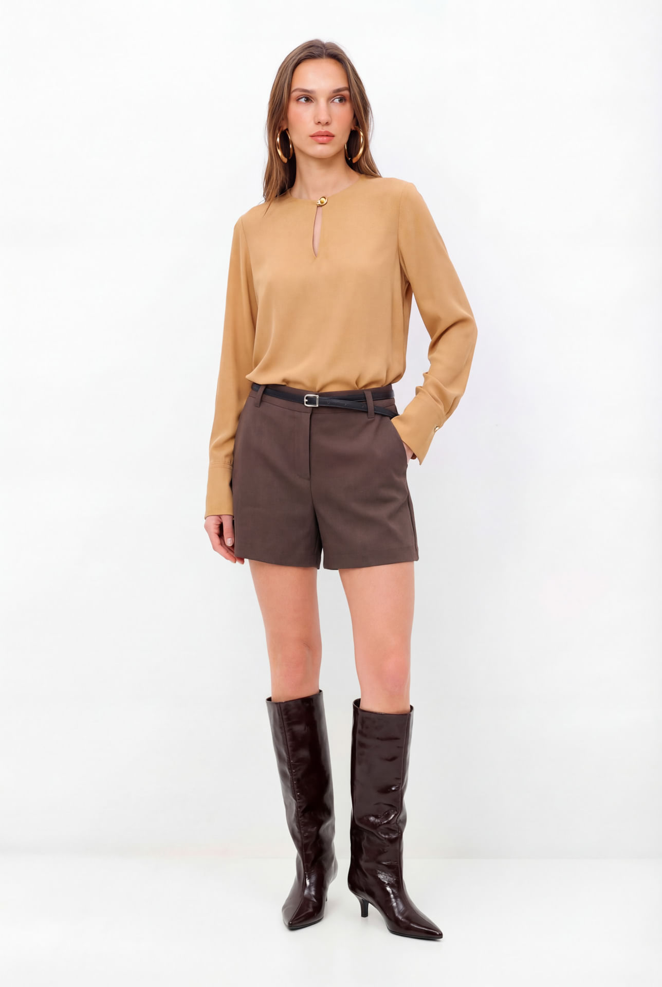 Blusa Manga Longa Clássica ACT Feminina