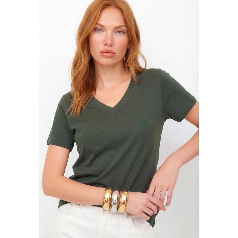 T-Shirt-Gola-V-Bordada-ACT-Feminina