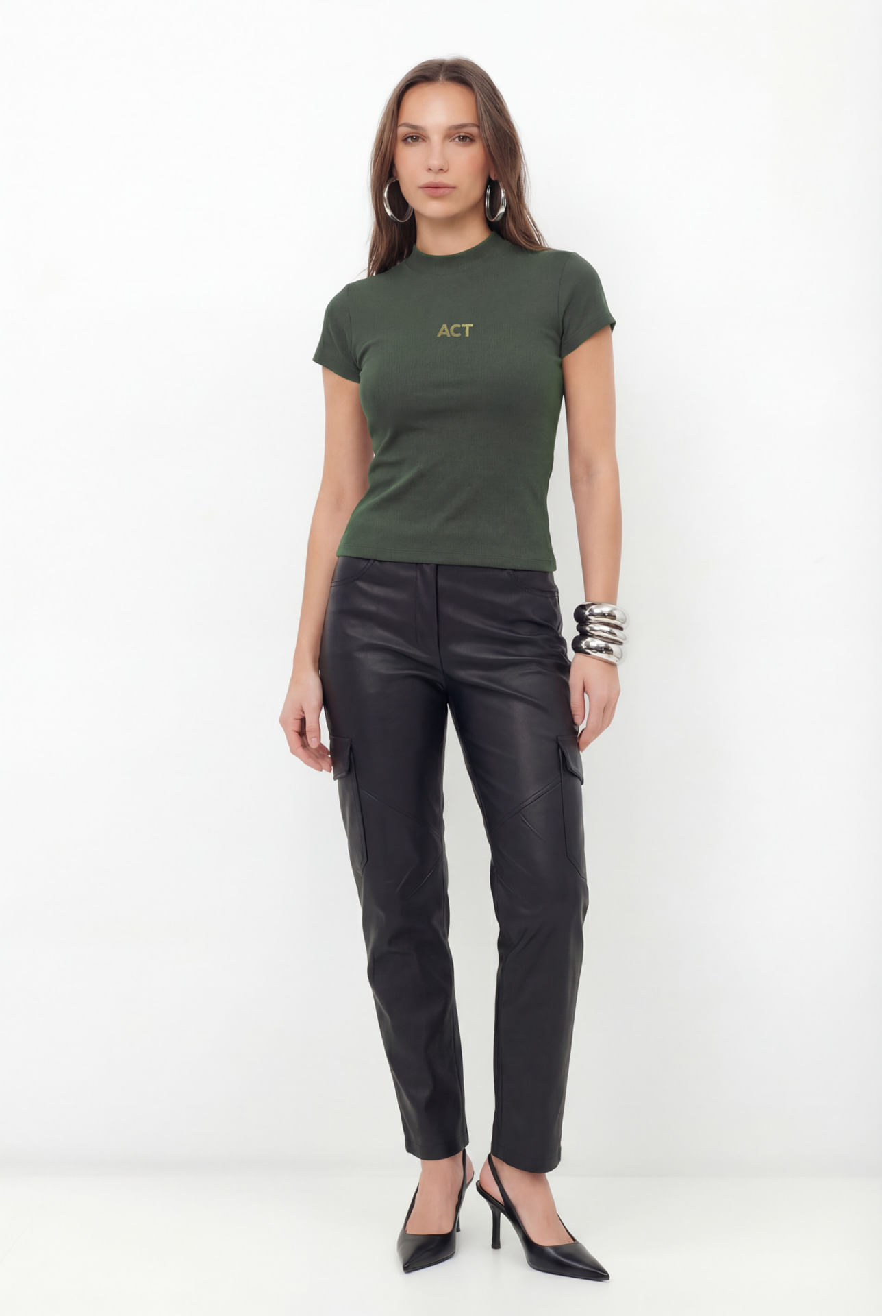 T-Shirt Casual ACT Feminina