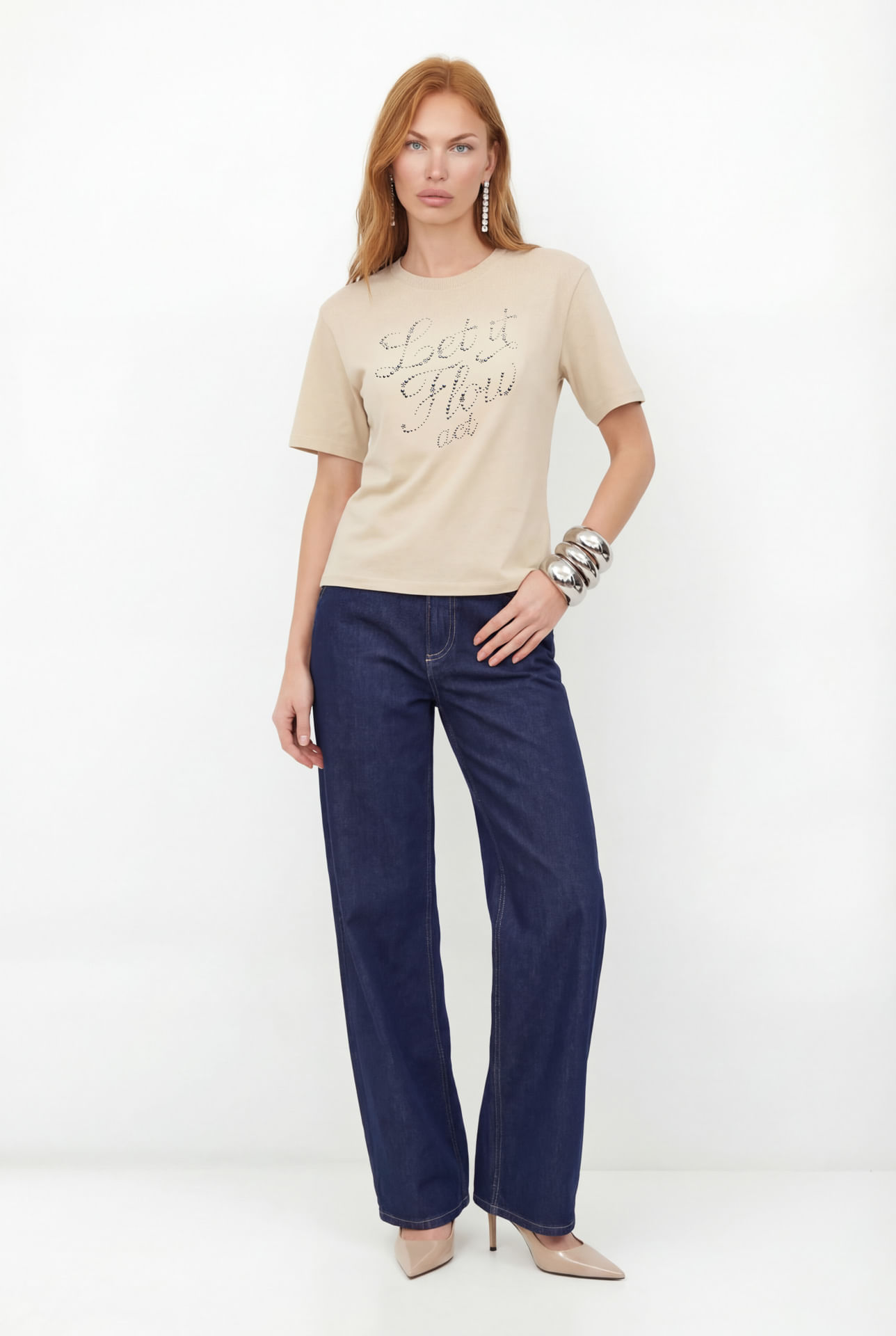 T-Shirt Flow Estampa Frontal ACT Feminina