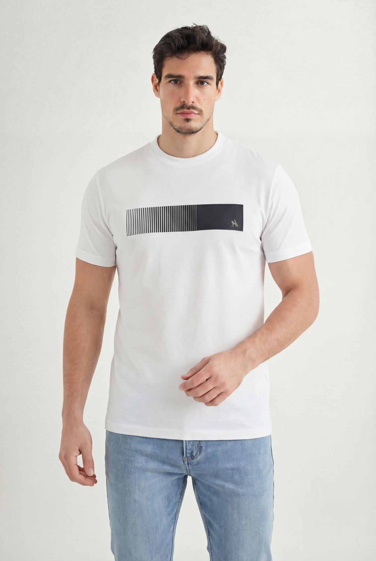 Camiseta Básica Estampada Masculina Acostamento