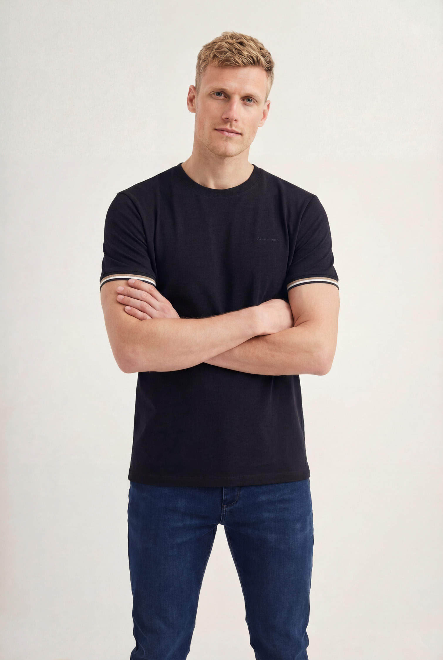 Camiseta Casual Masculina Acostamento