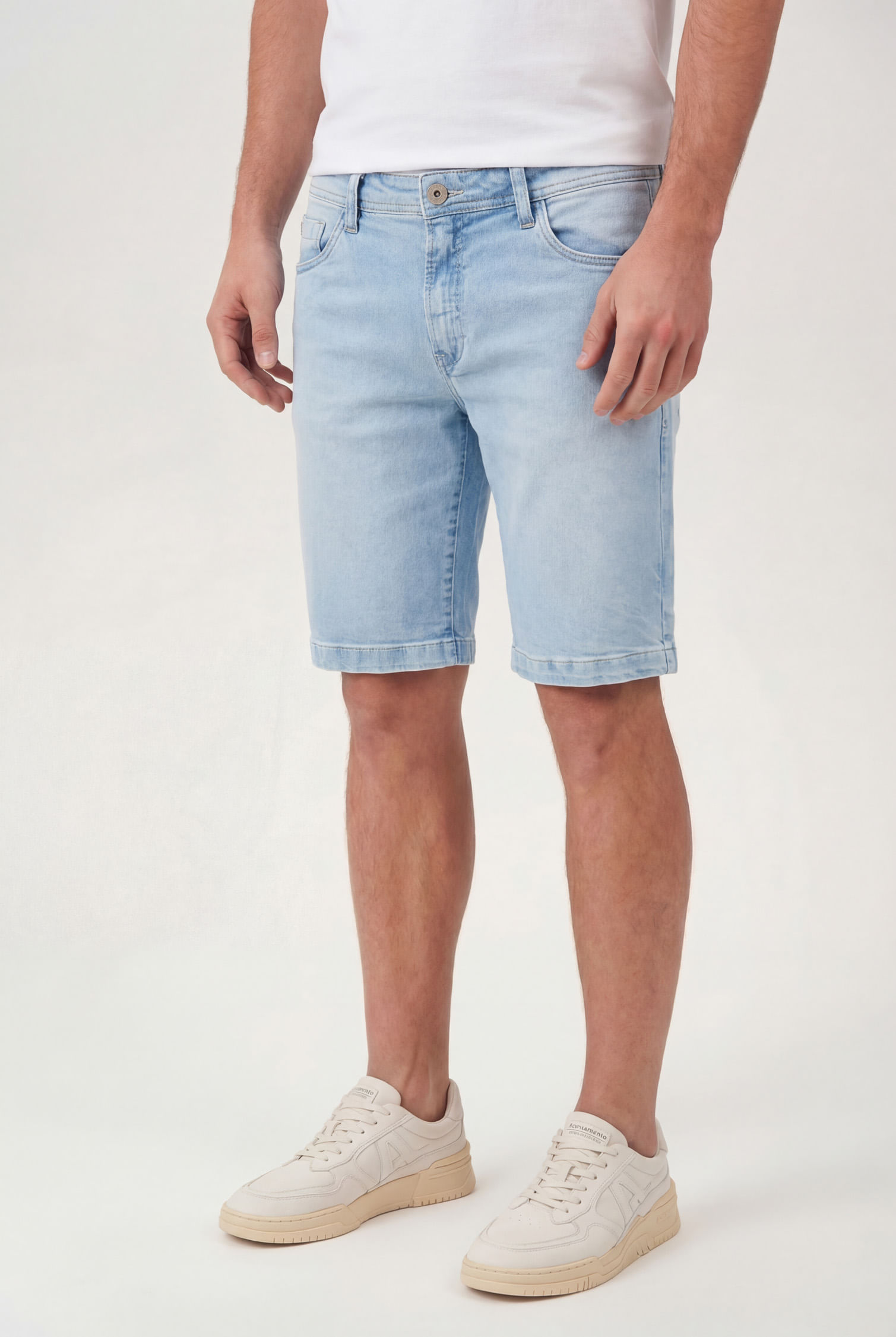 Bermuda Jeans Básica Masculina Acostamento