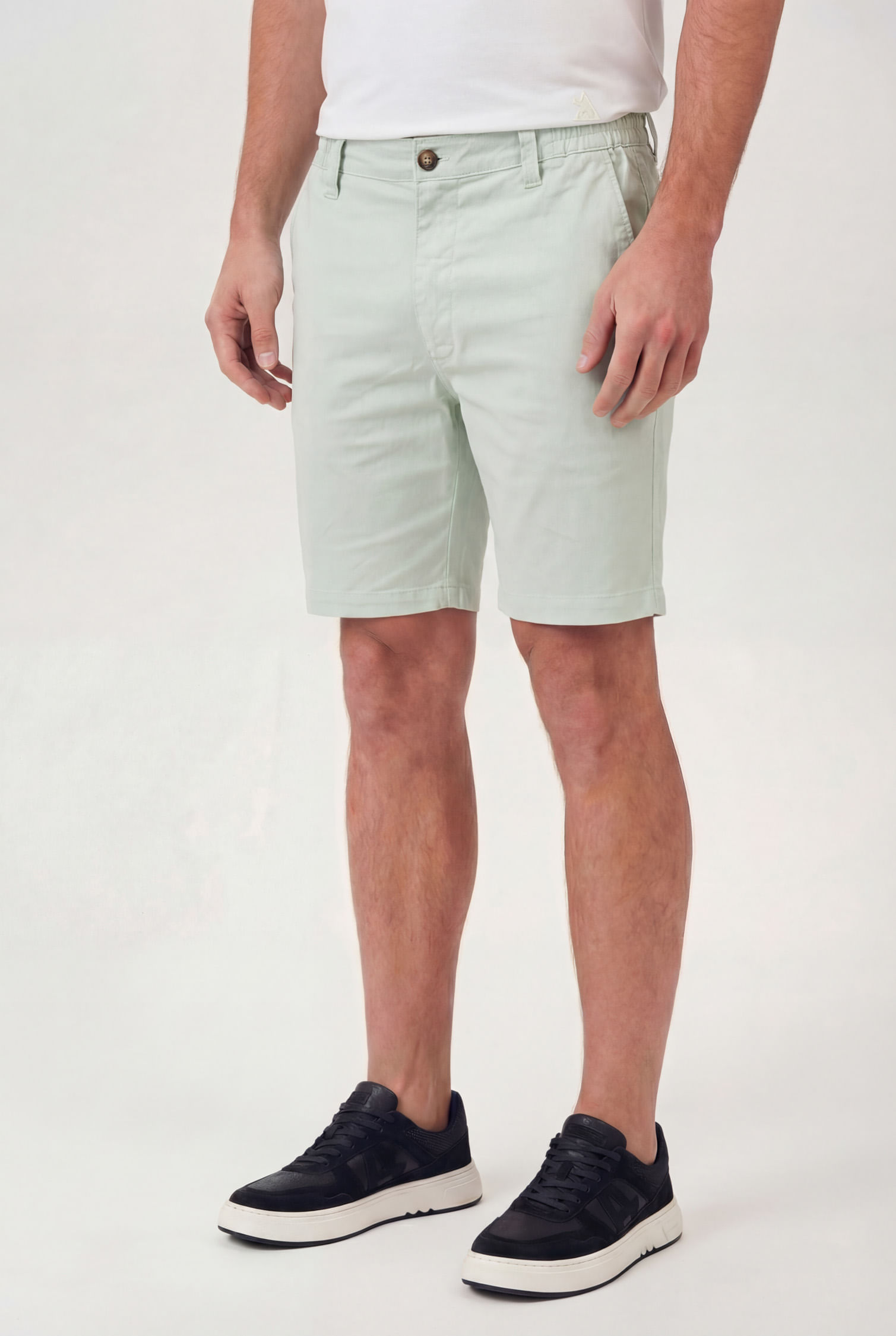 Bermuda Sarja Wash Masculina Acostamento