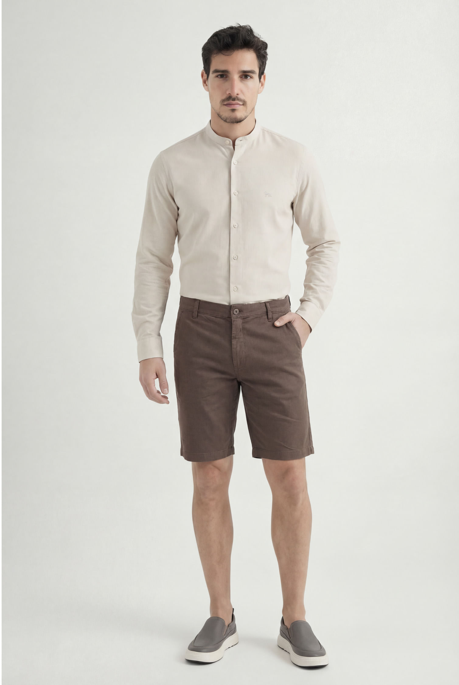 Bermuda Wash Casual Masculina Acostamento