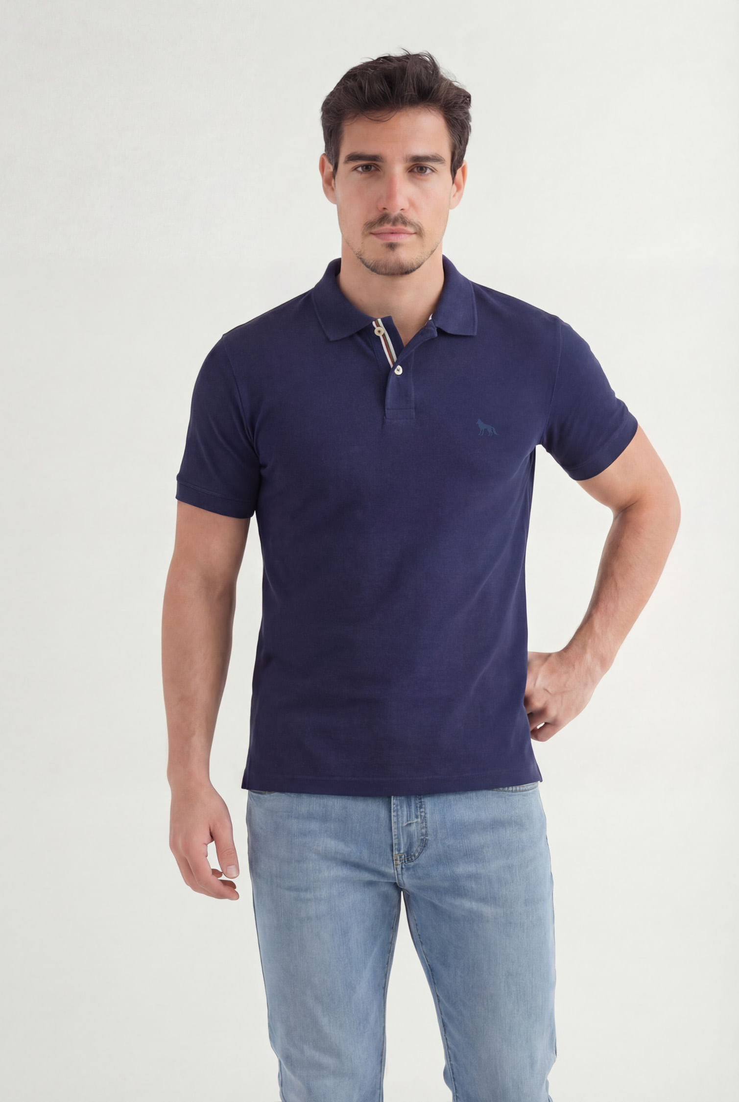 Polo Bordada Masculina Acostamento