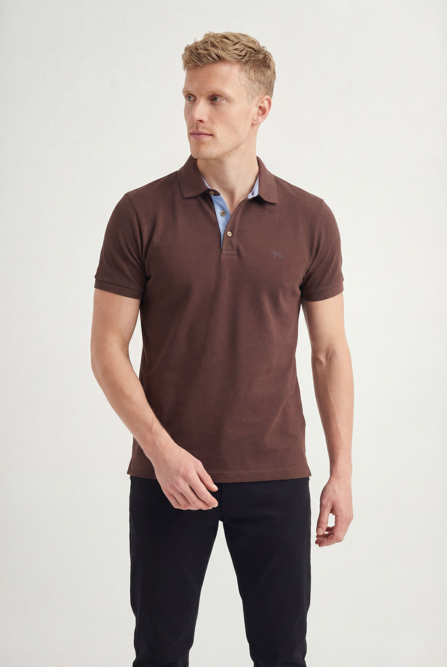 Polo Piquet Clássica Masculina Acostamento