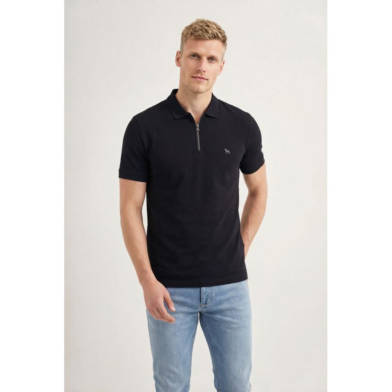 Polo-Casual-Com-Ziper-Masculina-Acostamento