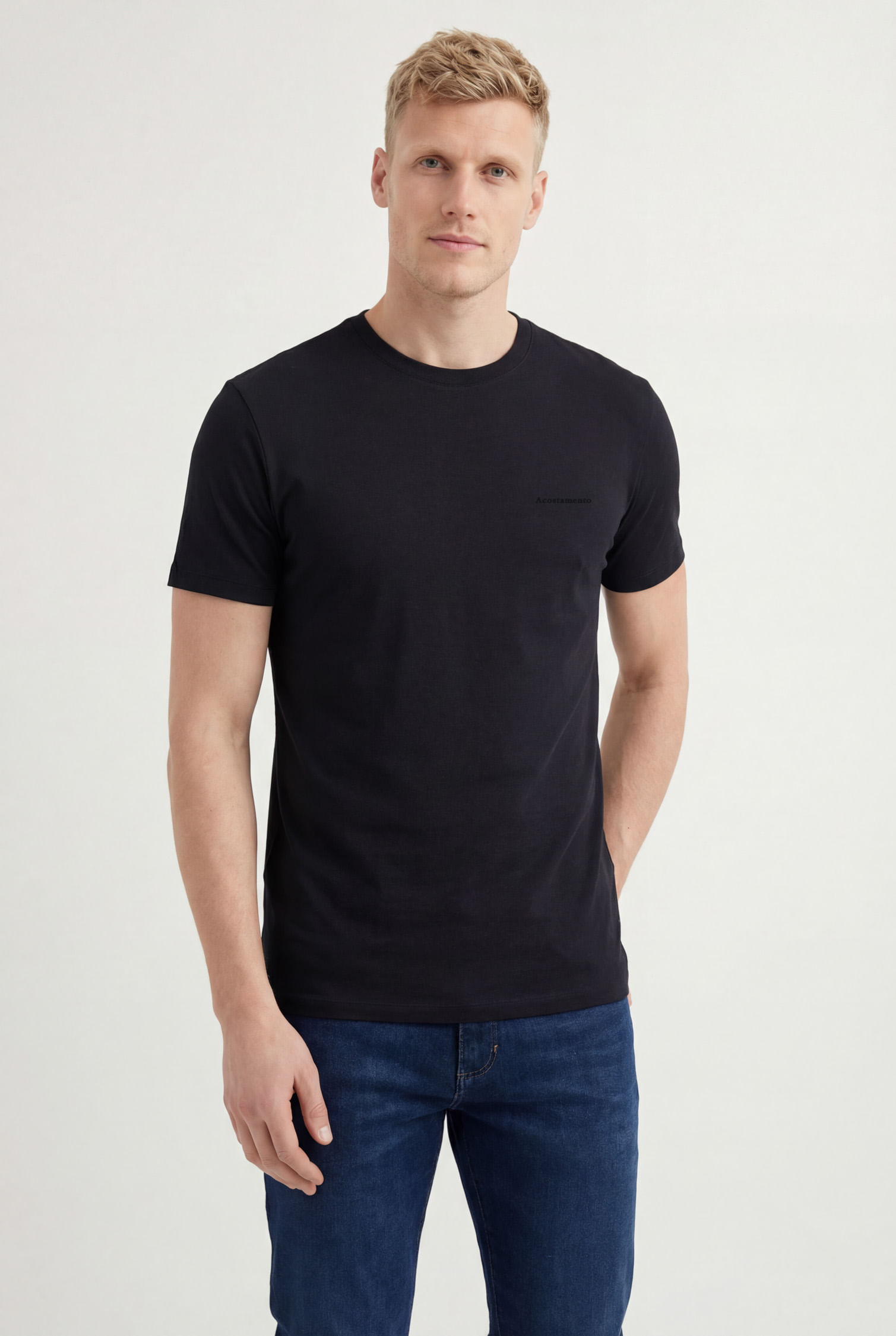 Camiseta Tech Modal Básica Masculina Acostamento