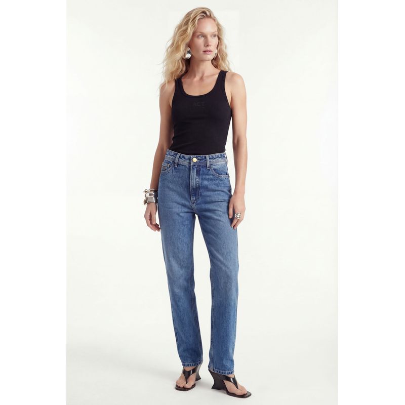 Calca-Jeans-Straight-Basica-Cintura-Alta-ACT-Feminina