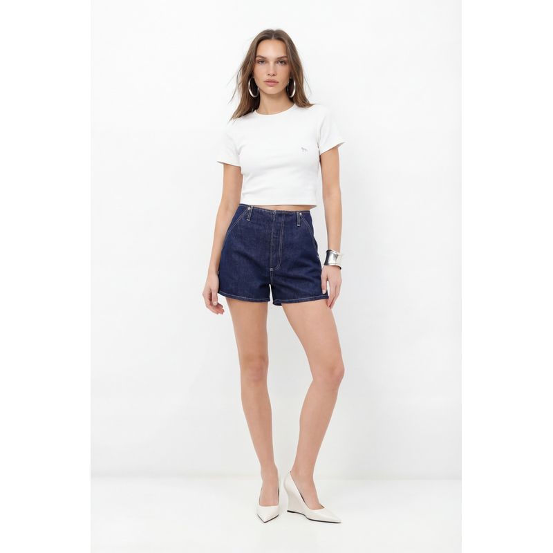 Shorts-Jeans-Mom-Cintura-Alta-ACT-Feminino
