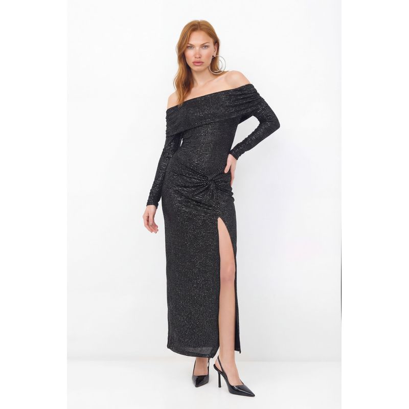 Vestido-Longo-Com-Fenda-ACT-Feminino